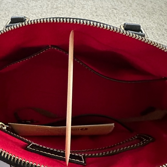 Dooney and Bourke Tucker Darcy satchel. Black and white checked - Picture 10 of 12